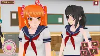 Sakura High School Life Fun 3D Screen Shot 2