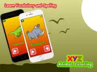 XYZ животных раскраски игры Screen Shot 7