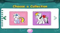 coloring pony horse game free Screen Shot 4