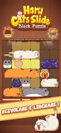 Haru Cats®: Slide Block Puzzle Screen Shot 0