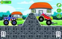 Mountain Race Monster Truck 2D Game Screen Shot 3