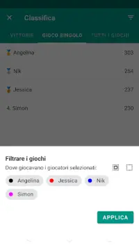 Scheda punteggio Yatzy Screen Shot 5