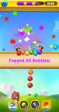 Bubble Bee Pop - カラフルなバブルシューターゲーム Screen Shot 6