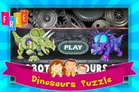 Robot Dinosaur Puzzle For Kids Screen Shot 0