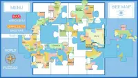 World Map Puzzle Screen Shot 7