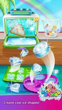 rainbow ice drink game for kids Screen Shot 2