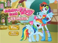Rainbow Dash Pony Vs Human Screen Shot 0