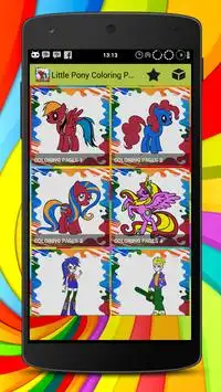 Little Pony Coloring Pages Screen Shot 0