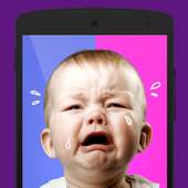 Boy or girl: a baby crying