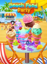 Summer Beach Food Party - Sweet Frozen Treats Fun Screen Shot 3