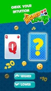 Higher or Lower Card Game Screen Shot 3