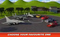 ジェットプレーン対カー3D：ユーロマイルレーシングゲーム無料 Screen Shot 4