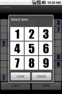 Sudoku Screen Shot 1