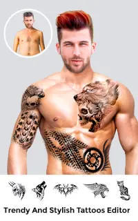 Men Body Styles SixPack tattoo Screen Shot 6