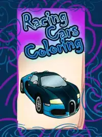 Racing Cars Coloring Screen Shot 2
