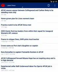 Women's FootyNews Screen Shot 4