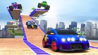 Crazy Tracks Car Racing: Mega Ramp Uphill Stunt Screen Shot 0