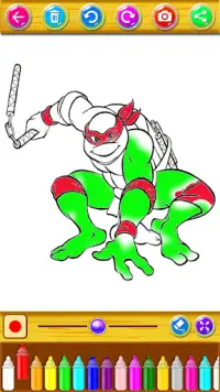 Color the super turtle legend ninja Screen Shot 7