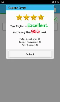 English Quiz Game Screen Shot 6