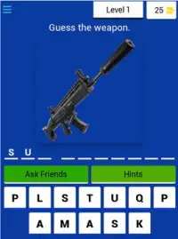 Guess Battle Royale Weapons Screen Shot 10