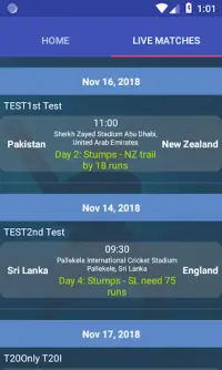 Cricket Live Line Screen Shot 1