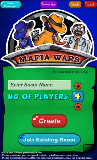 Mafia Wars - Party Cards Game Screen Shot 0