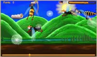 Justin the Bee – Honey Shoots in Ninja Game Screen Shot 3