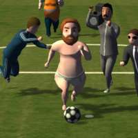 Football run: Crazy fat streaker runner! 3d games!