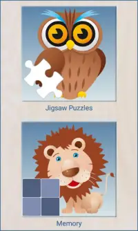Jigsaw and Memory for Kids Screen Shot 0