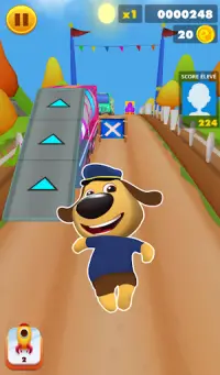 Puppy Surfs Runner : Talking Dog Screen Shot 4