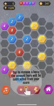 2048 hex Connect - 2048 hexagon Puzzle game Screen Shot 1