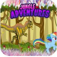 My Pony VS the Dinosaur : jungle running adventure