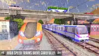 Modern City Train Driving : Indian Train Sim 2018 Screen Shot 8