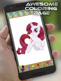 game mewarnai gambar little pony Screen Shot 0