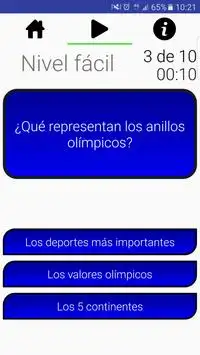 TRIVIA - Juegos Olímpicos Screen Shot 1