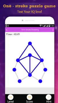 One Touch Connect dots - one stroke puzzle game Screen Shot 1