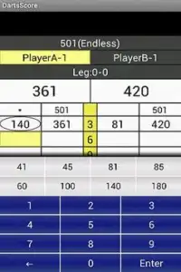 Darts Score Screen Shot 0