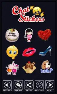Chat Sticker Emoticons New Screen Shot 1