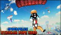 Spider Police Stickman Rope - Hero : Crime City Screen Shot 2