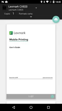 Lexmark Print Service Plugin Screen Shot 2