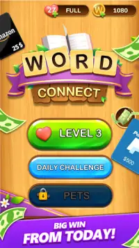 Word Connect - Lucky Puzzle Game to Big Win Screen Shot 1