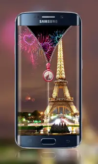 Paris Zip Lock Screen Screen Shot 1