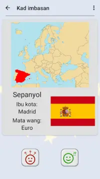 Negara di Eropah: Peta, bendera dan ibu kota kuiz Screen Shot 3