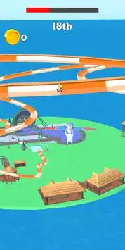 Waterpark Slide io : race game Screen Shot 3