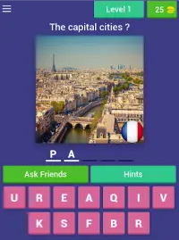 Capital cities of the world: Knowledge quiz Screen Shot 4