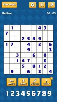 Daily Sudoku: Free online sudoku hard- Websudoku Screen Shot 0