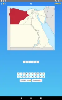 Ägypten - Landkarten Quiz Spiel Screen Shot 7