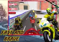 City Bike Attack Mad road Moto cross Rider Screen Shot 1
