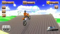 Tricky MotoCross Bike Beach Jumping 3D Screen Shot 9