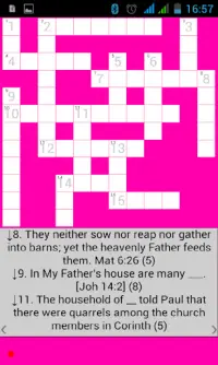 Bible Crossword Screen Shot 1